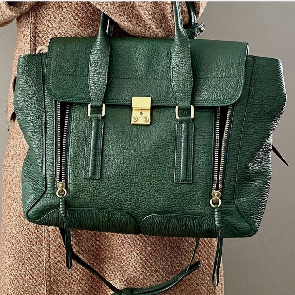 3.1 Phillip Lim Large Pashli Satchel Jade Green